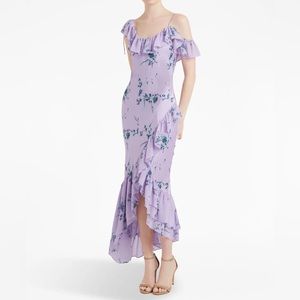 Cinq A Sept Purple Silk Kersti Dress